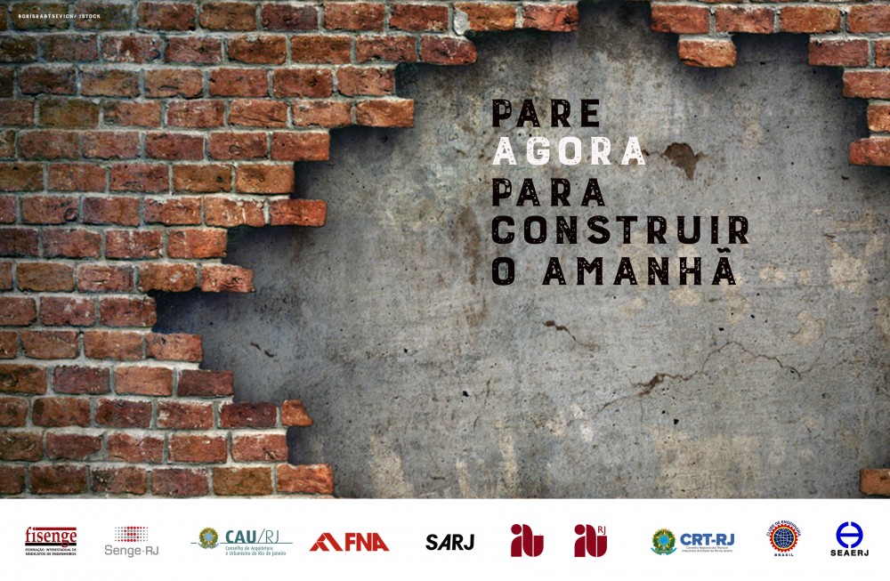 Entidades e conselhos profissionais do setor da construção civil recomendam fechamento imediato dos canteiros de obra